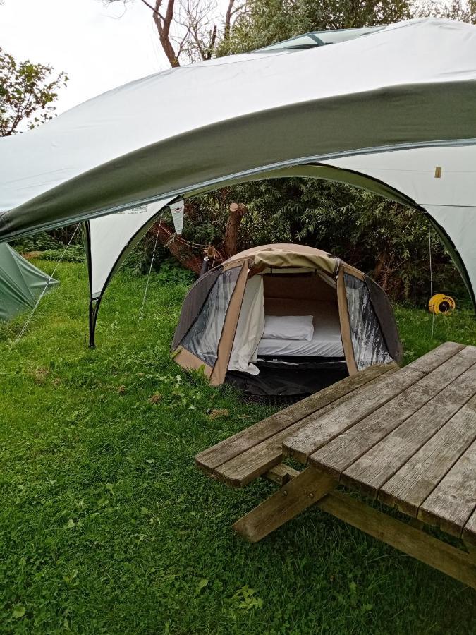Basic 2P Tent Sotterum Hotel Cornwerd Bagian luar foto