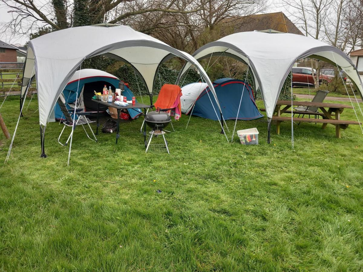 Basic 2P Tent Sotterum Hotel Cornwerd Bagian luar foto